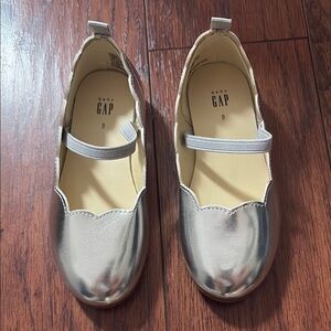 GAP Kids Silver Mary Jane Shoes